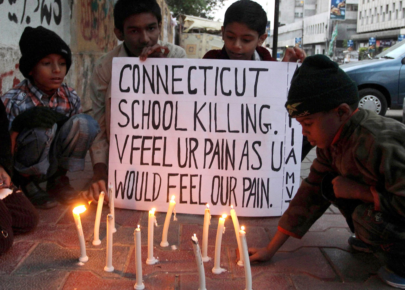 image: Vigil For Victims Of Sandy Hook School Shooting - Pakistan