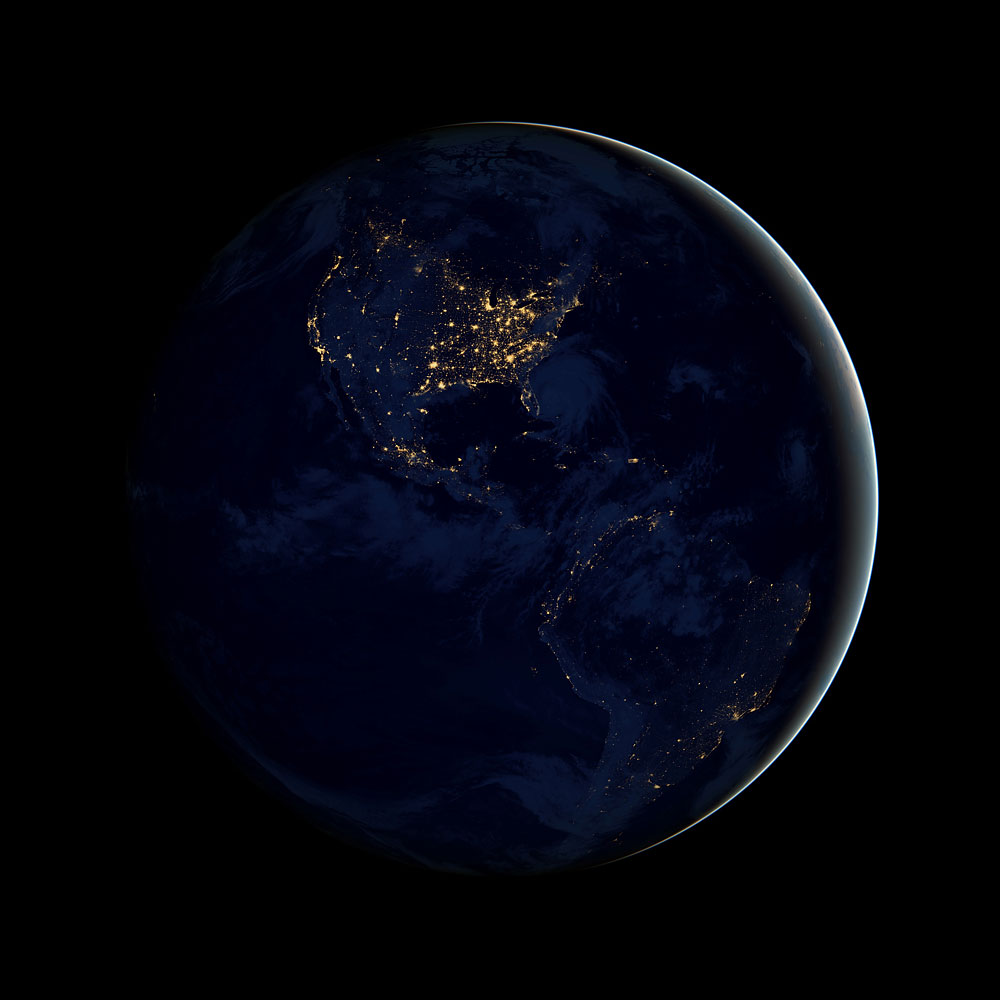 image: Earth at night