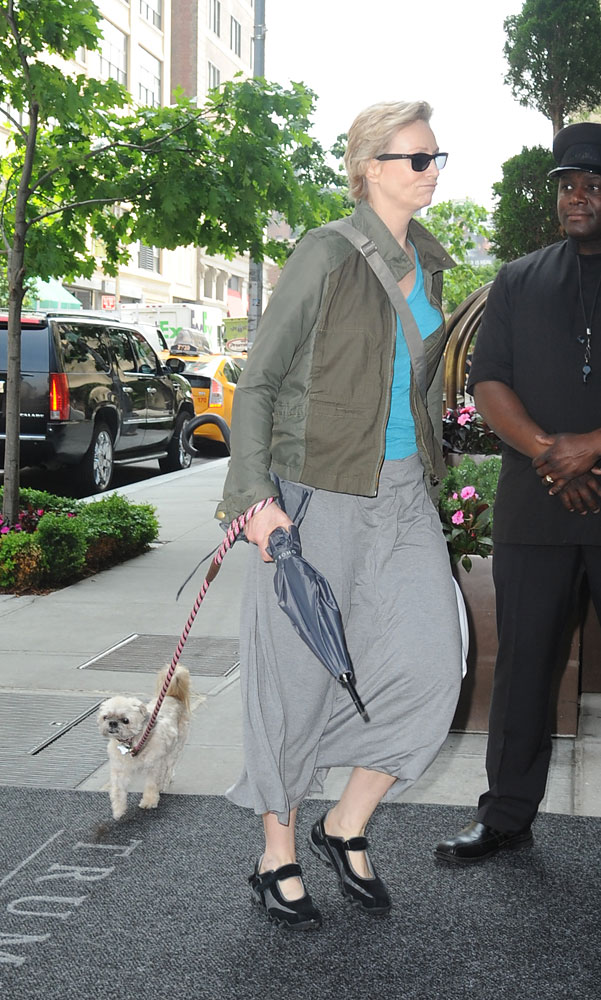 Actress Jane Lynch is seen in SoHo May 29, 2013 in New York City.