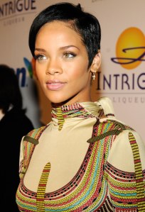 Rihanna attends the 2008 Clive Davis Pre-GRAMMY party at the Beverly Hilton Hotel in Los Angeles, on Feb. 9, 2008.