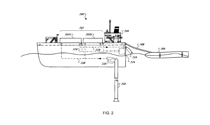 google patent floating barge