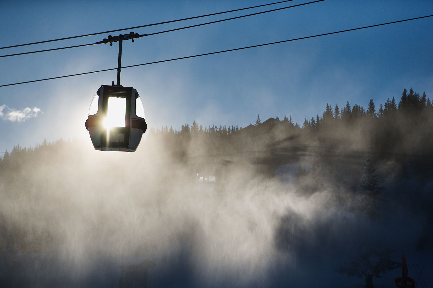 Empty Ski lifts