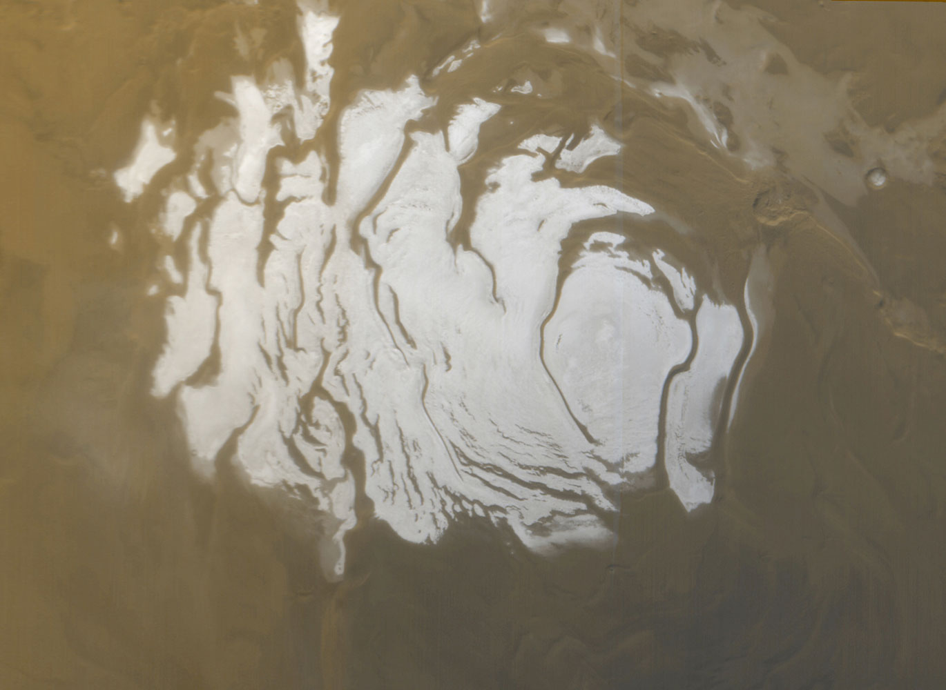 South Polar Cap in Mars.