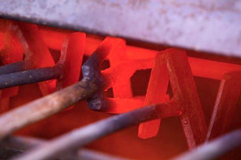 Branding Irons Being Heated