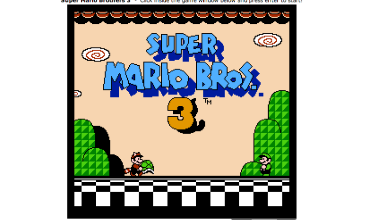Sumer Mario Bros. 3 (Play <a href="http://nintendo8.com/game/314/super_mario_brothers_3/">here</a>)