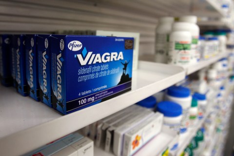 A box of Viagra in a Toronto pharmacy