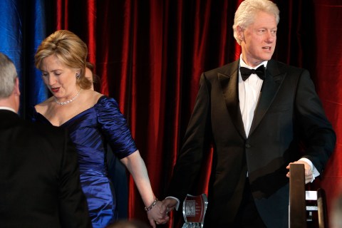 Secretary of State Hillary Clinton and former President Bill Clinton 