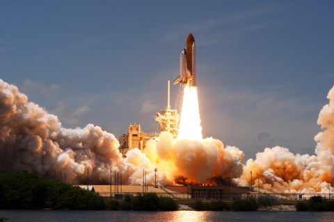 Space shuttle Atlantis lifts off on a mission to the International Space Station from the Kennedy Space Center in Cape Canaveral