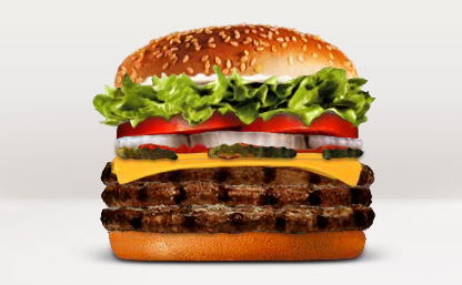 Burger King Triple Whopper with Cheese