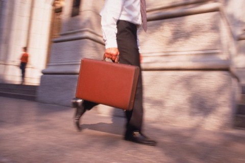 Man walking with briefcase