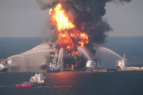 USA - Oil Rig Explosion in the Gulf Coast