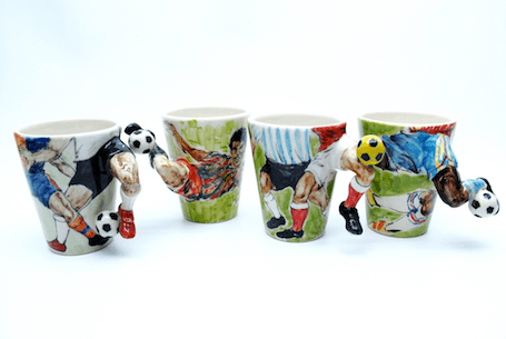 Handmade Etsy World Cup Ceramic Mugs