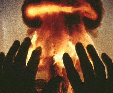 Atom bomb explosion