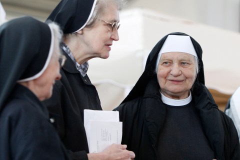 Nuns are seen at Ecumenical Church Congress in Munich