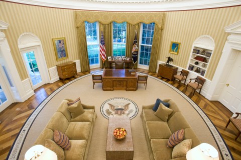 The Redecorated Oval Office