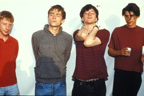 Photo of Alex JAMES and BLUR and Graham COXON and Damon ALBARN and Dave ROWNTREE