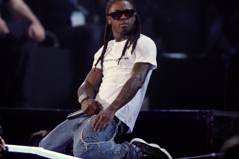 Lil' Wayne performs at the 52nd annual Grammy Awards in Los Angeles