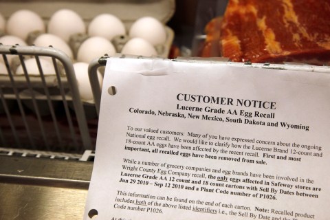 Egg Case at a Colorado Grocery Store
