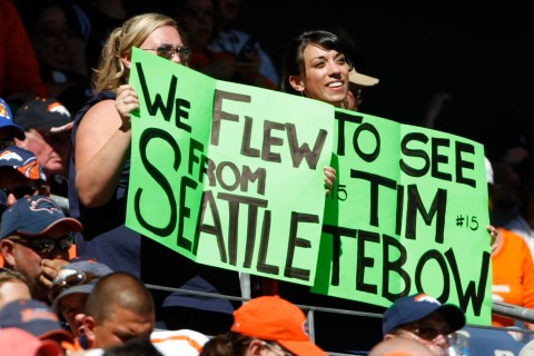 Two Female Tim Tebow Fans
