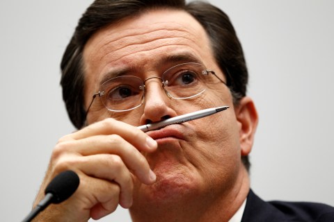 Colbert testifies on Capitol Hill in Washington