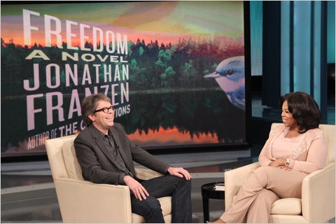 Jonathan Franzen appears with Oprah Winfrey 