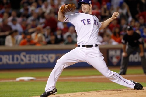 Rangers starting pitcher Cliff Lee