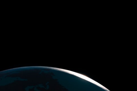 Globe shot to look like planet