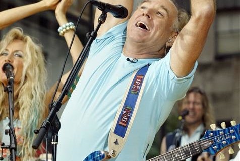 JIMMY BUFFET PERFORMS ON NBC TODAY SHOW.