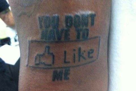 T-Pain's "Like" Tattoo