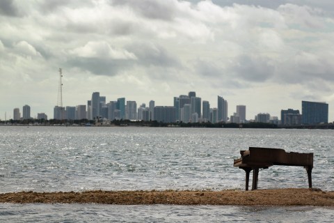 Mysterious Piano Appears In Middle of Biscayne Bay