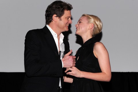 Colin Firth is presented with his Variety 'International Star of the Year' Award by Carey Mulligan