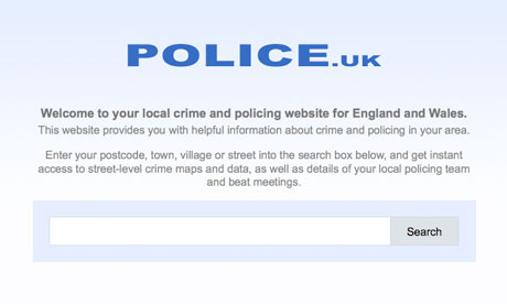 Crime-mapping website