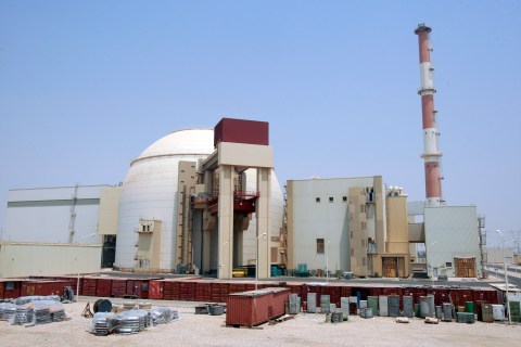 A general view of the Bushehr main nuclear reactor
