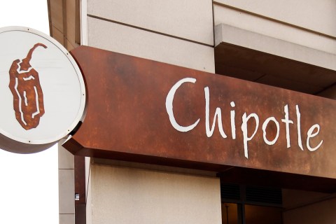 A sign for a Chipotle Mexican restaurant is seen in Arlington