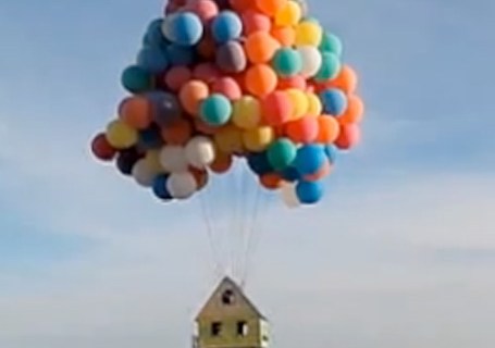 Floating House From Up Recreated In Real Life
