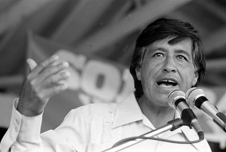 Cesar Chavez Speaks At Rally