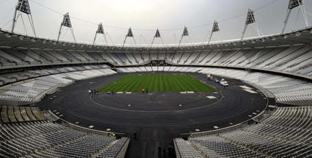 A view of the London 2012 Olympic stadium, in London, Tuesday, March 29, 2011