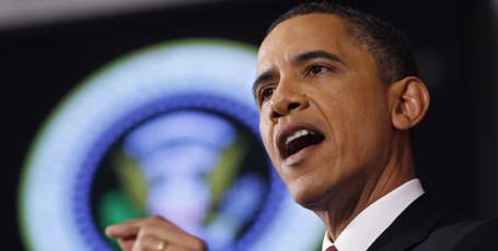 President Barack Obama speaks about the conflict in Libya