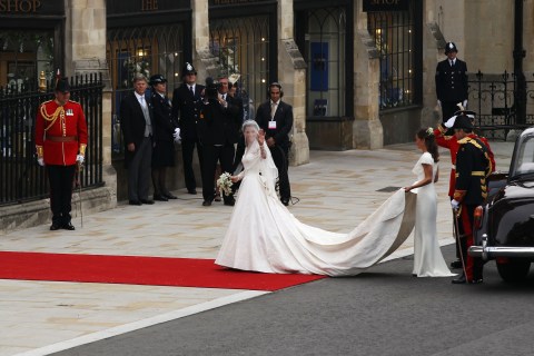 Royal Wedding - Wedding Guests And Party Make Their Way To Westminster Abbey