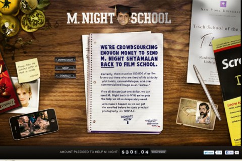 The M. Night School website