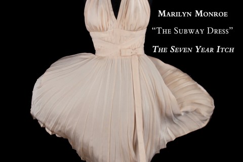 The “subway dress” worn by actress Marilyn Monroe.