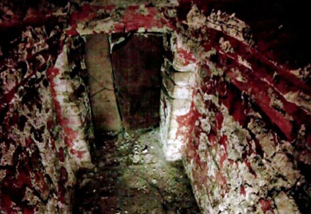 Handout shows inside of a tomb of a Mayan ruler, that has been sealed for 1,500 years, is seen in southern Mexico