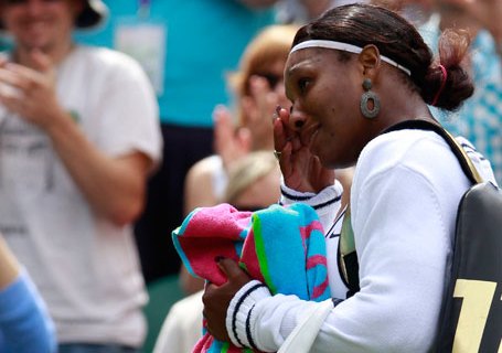 Serena Williams Cries After Winning First Round of Wimbledon