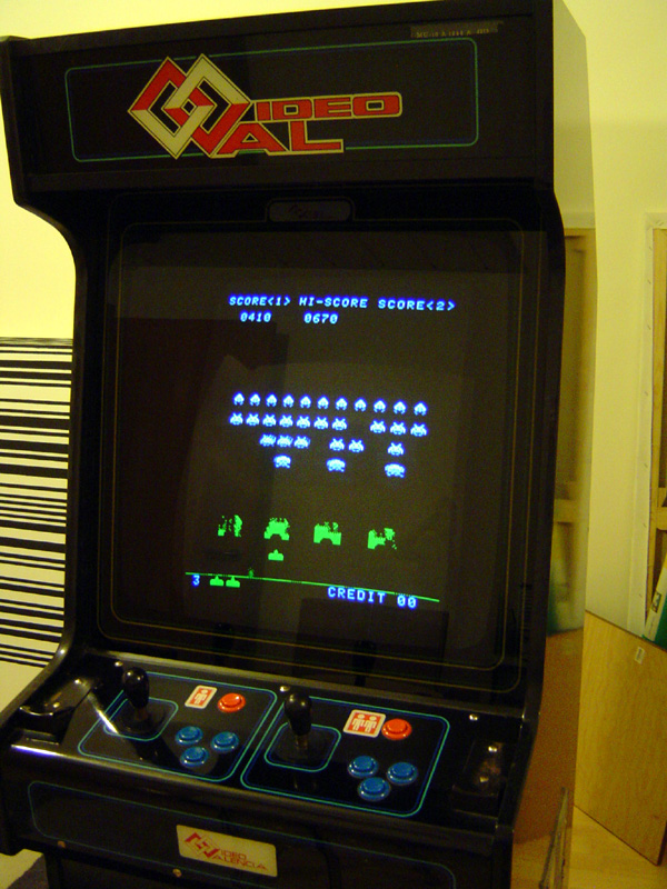 Space Wars, Close up of Space Wars video game cabinet. (Cin…