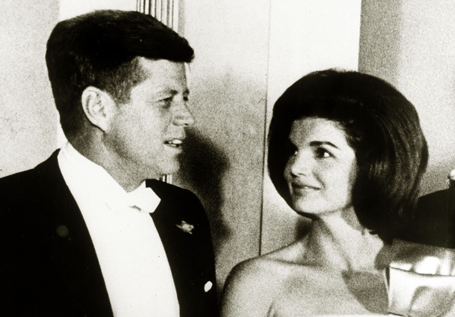 President John F. Kennedy and the First Lady Jacqueline Kennedy