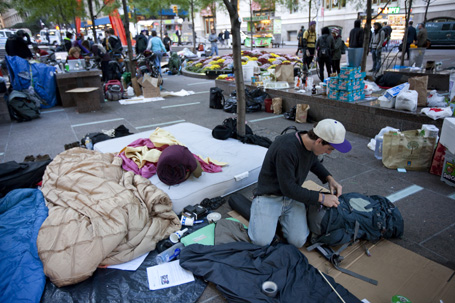 Protestors Occupy Wall Street As Traders Return To Work