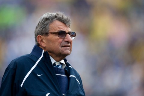 Penn State head coach Joe Paterno watches his team during the fourth quarter of the Capital One Bowl NCAA football game in Orlando, Florida