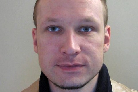 A passport picture of Norwegian confessed killer Anders Behring Breivik