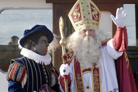 Sinterklaas (Saint Nicholas) and his Zwa