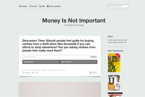 Money Is Not Important